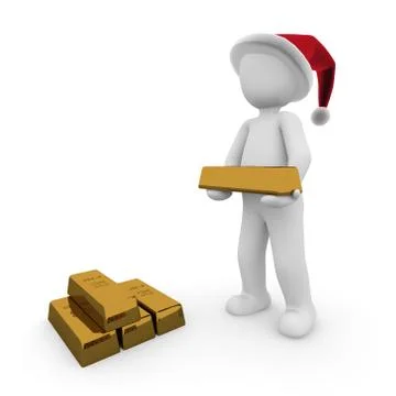 Christmas gold Stock Illustration