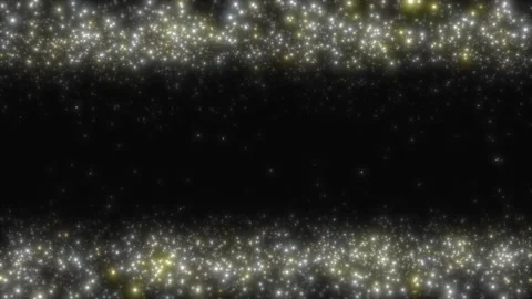 Christmas Golden Particles Frame Stock Footage 259458099