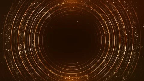 Christmas Golden rectangle square Award money glitter particle frame Portal Stock Footage 313724876