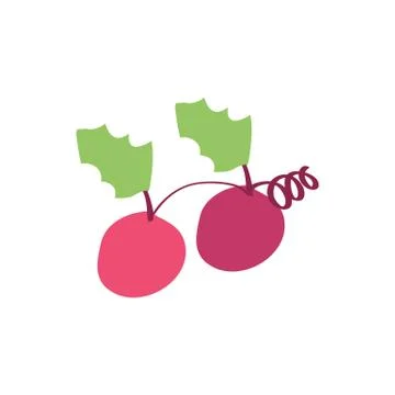 Christmas grape icon design Stock Illustration