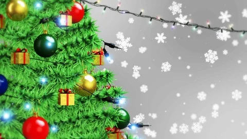 Christmas Gray Background Stock Footage 99683972