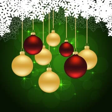 Christmas green background Stock Illustration