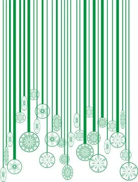 Christmas green bar-code Stock Illustration