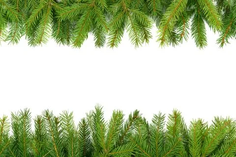 Christmas green framework Stock Photos