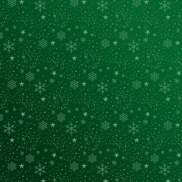 Christmas green snowflake background. Vector illustration Stock Illustration