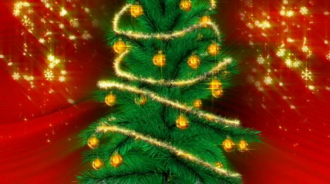 Christmas green tree Vídeo Stock 560717