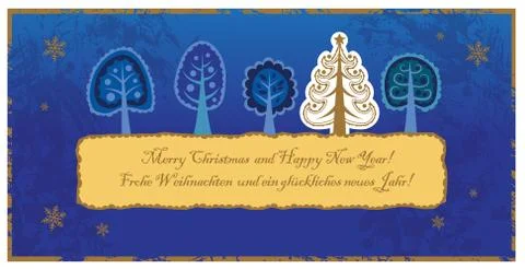 Christmas greeting card. Stock Illustration