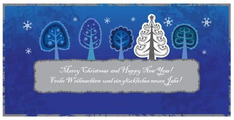 Christmas greeting card. Stock Illustration