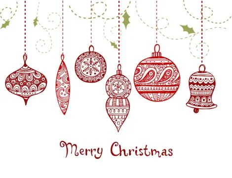 Christmas greeting card Stock-Illustration