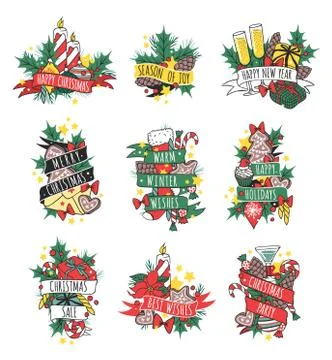 Christmas greeting card vector background Stock Illustration