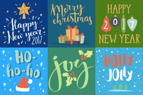 Christmas greeting card vector background banner holidays winter xmas hand draw イラスト素材