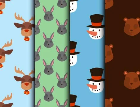Christmas greeting card vector background banner holidays winter xmas hand draw イラスト素材