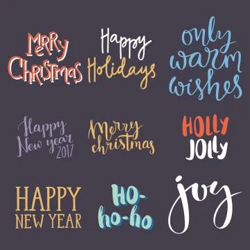 Christmas greeting card vector background banner holidays winter xmas hand draw イラスト素材