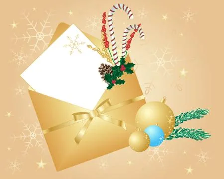 Christmas greeting Stock Illustration