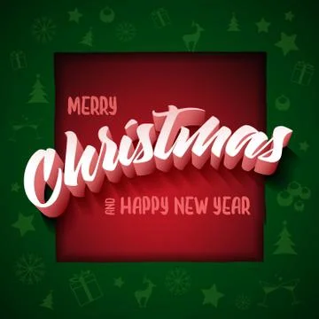 Christmas Greeting Stock Illustration