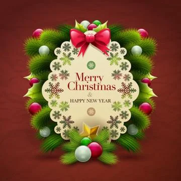 Christmas Greeting Illustrazione stock