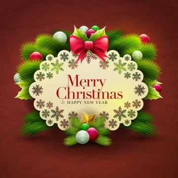 Christmas Greeting Stock Illustration