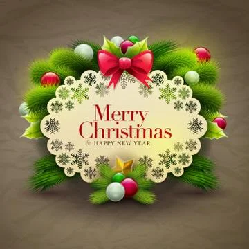 Christmas Greeting Illustrazione stock