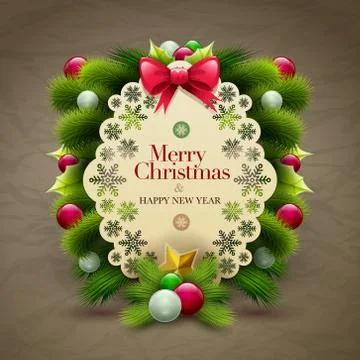 Christmas Greeting Stock Illustration
