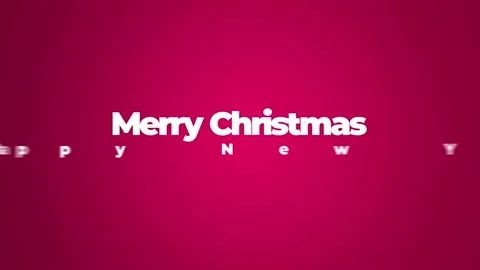 Christmas greeting with spinning gift box surprise Stock Footage 205316366