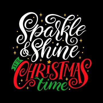 Christmas greetings calligraphy 库存插图