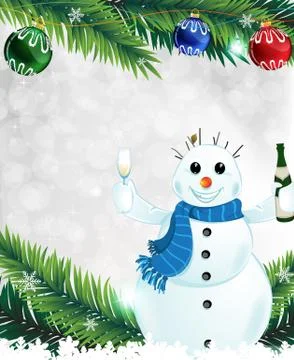 Christmas Greetings Stock Illustration
