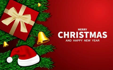 Christmas greetings vector background design. Christmas greeting text with .. イラスト素材
