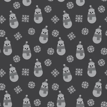 Christmas Grey Holiday seamless pattern background Stockillustratie