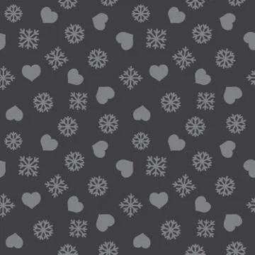 Christmas Grey Holiday seamless pattern background Illustrazione stock