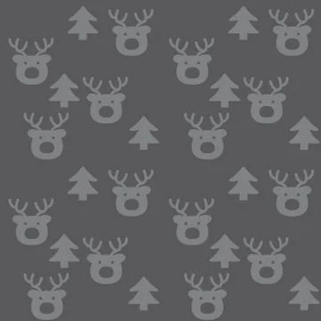 Christmas Grey Holiday seamless pattern background Stockillustratie