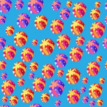 Christmas hand drawn seamless pattern vector and illustration Stock Illustration