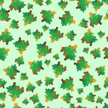 Christmas hand drawn seamless pattern vector and illustration Stock Illustration