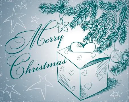 Christmas hand Stock Illustration