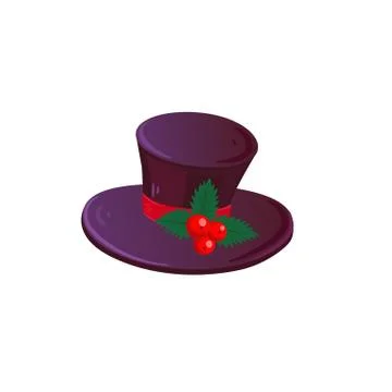 Christmas Hat Isolated Stock Illustration
