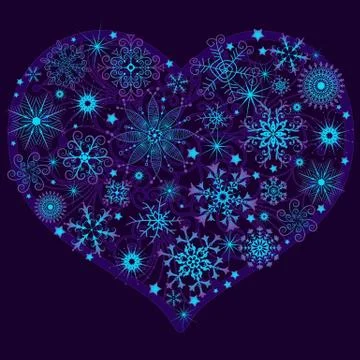 Christmas heart Stock Illustration
