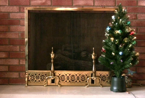 Christmas Hearth Stock Footage 75230