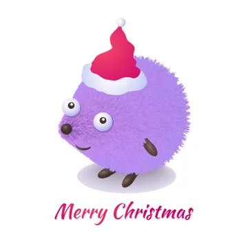 Christmas hedgehog Illustrazione stock