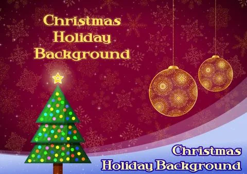 Christmas Holiday Background Stock Illustration