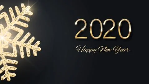 Christmas holiday design with paper cut snowflake style. Refined dark background Stock Illustration