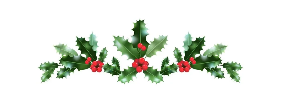 Christmas holiday devider Stock Illustration