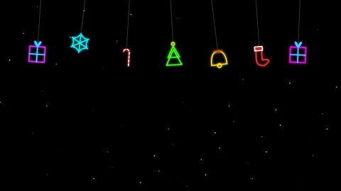 Christmas Holiday Icon Sequence Frames for Animation and Design Projects Stock Footage 345881370