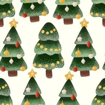 Christmas holiday pattern winter seamless background Stock Illustration