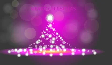 Christmas holiday purple and black background Stock Illustration