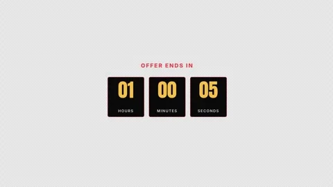 Christmas holiday sales countdown timer clock ticking down Stock Footage 345663720