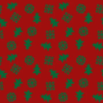 Christmas Holiday seamless pattern background Stockillustratie