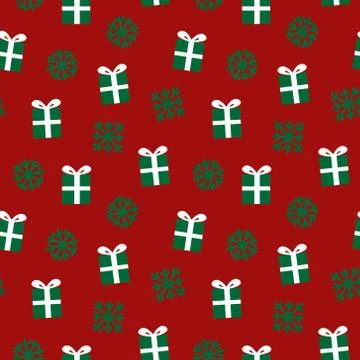 Christmas Holiday seamless pattern background Illustrazione stock