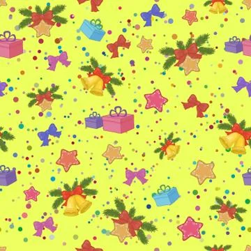 Christmas holiday seamless pattern Stockillustratie