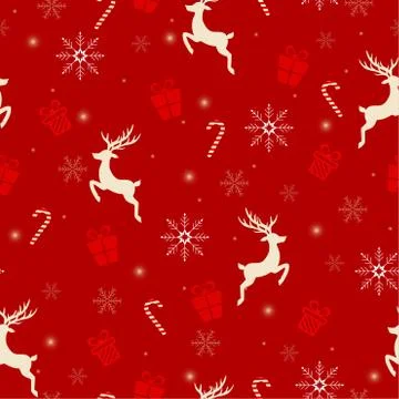 Christmas holiday seamless pattern. Stock Illustration