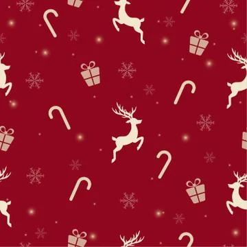 Christmas holiday seamless pattern Ilustración de archivo