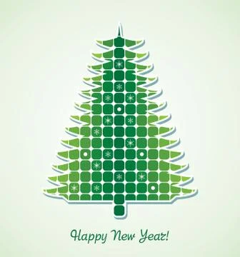 Christmas holiday tree Stock Illustration